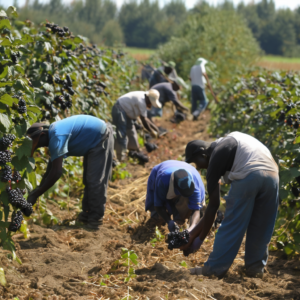 Landwirtschaftliche Erntehelfer aus Osteuropa