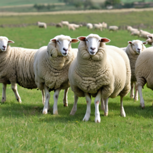 Landwirtschaftliche Helfer für Schafhaltung