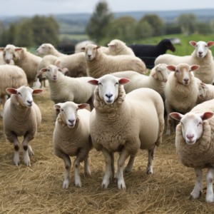 Landwirtschaftliche Helfer für Schafhaltung